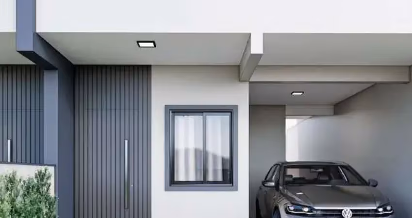 Casa nova com 3 dormitórios, sendo 1 suíte, 2 vagas, no sertão do maruim - nova são josé/sc