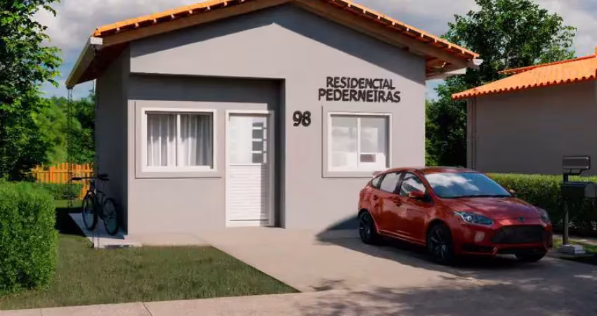 Casa de 2 dormitórios em nascente marajoara, pederneiras - oportunidade!