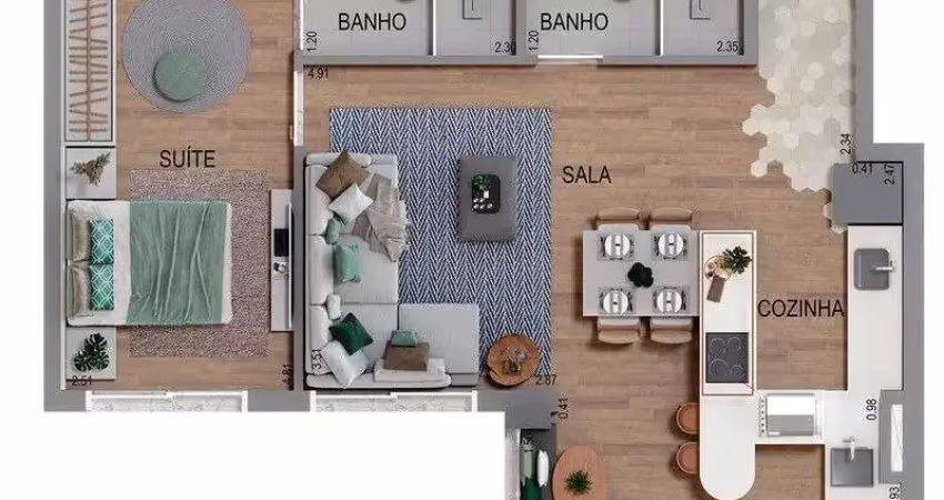 Apartamento com 1 quarto à venda na Rua Dempachi Nakayama, Jardim Esperança, Barueri