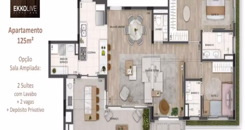Apartamento com 3 quartos à venda na Avenida Marcos Penteado de Ulhôa Rodrigues, Tamboré, Santana de Parnaíba