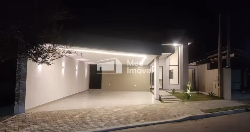 Casa nova com 194m² construção - 350m² terreno- 3 dormitórios com suite -cond. residencial mantiqueira