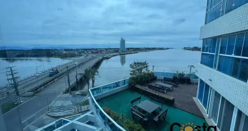 Lindo apartamento mobiliado com vista para o rio em tramandaí