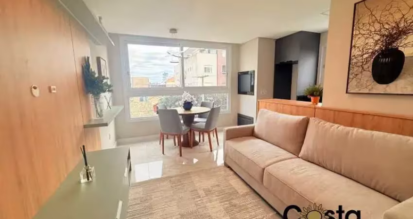 Apartamento mobiliado e decorado junto av da igreja em tramandaí
