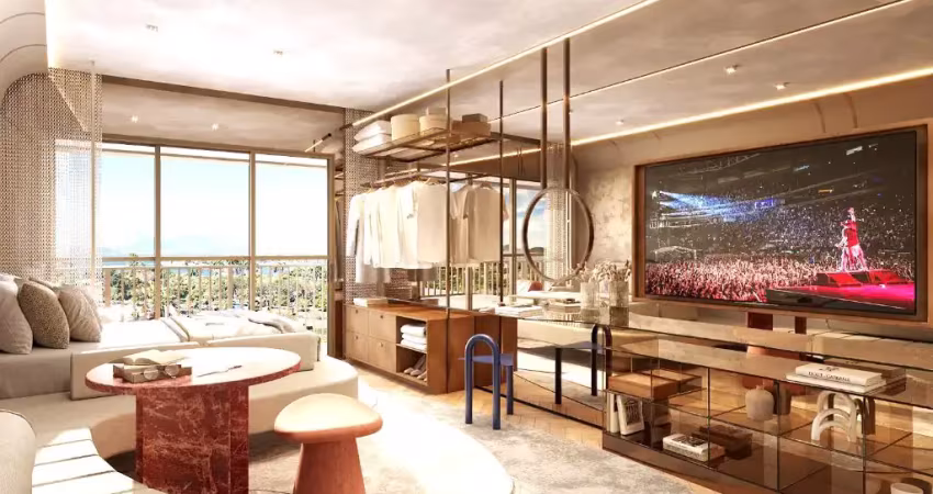 Lindos apartamentos e studios na barra olímpica com serviços de hotelaria disponíveis em frente ao parque olímpico