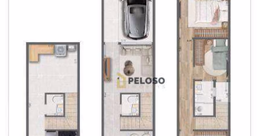 Sobrado à venda | 140m² | 3 suítes  | 2 vagas | Jardim São Paulo - São Paulo/SP