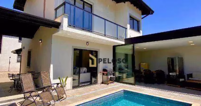 Sobrado à venda em condomínio fechado | 193m² | 3 dormitórios | 2 suítes | 3 vagas | ribeirão dos porcos | atibaia/sp