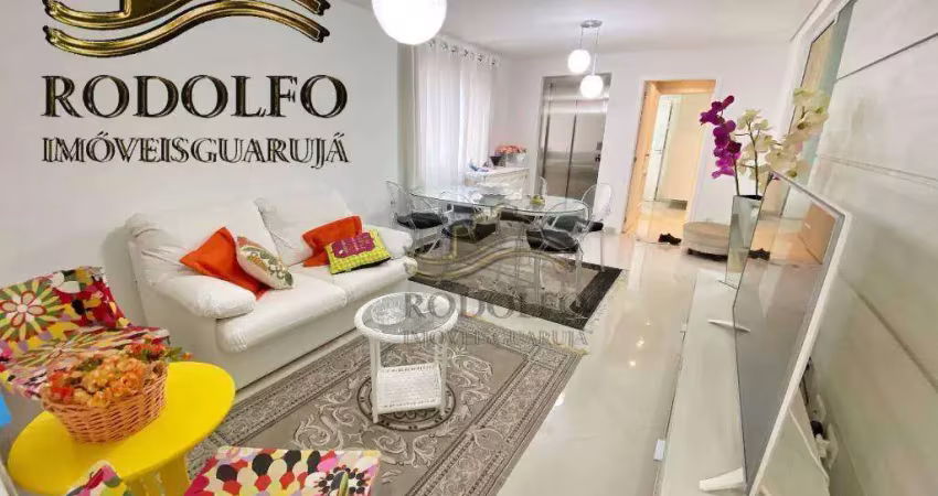 Guarujá praia das pitangueiras quadra mar 3 dormitórios 97 mts 2 vagas varanda gourmet