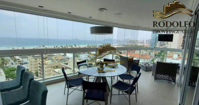 Guarujá Praia da Enseada Vista Total Mar 3 Suítes 153 Mts 2 vagas Prédio com Lazer