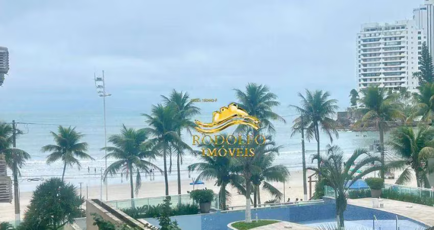 Guarujá praia das astúrias 1 dormitório 55m² 1 vaga vista mar ótimo custo benefício