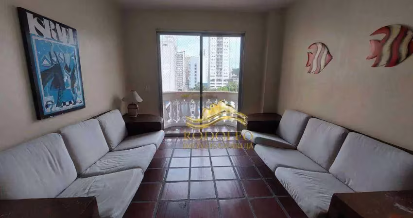 Guarujá praia das pitangueiras 3 dormitórios 140m² 1 vaga sauna salão de jogos academia