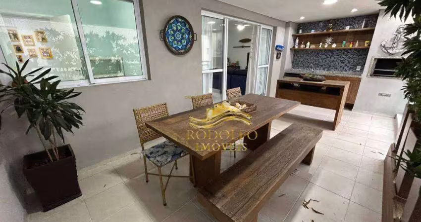 Guarujá Praia das Astúrias 4 Dormitórios 134m² 2 Vagas Piscina Varanda Gourmet Quadra de Tênis Sauna