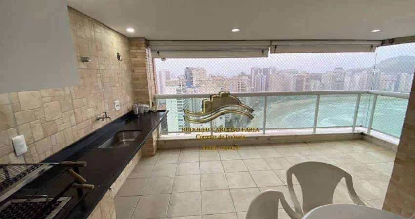 Guarujá Praia das Astúrias Linda Vista Mar 3 Dormitórios 117m² 2 Vagas Piscina Sauna Varanda Gourmet