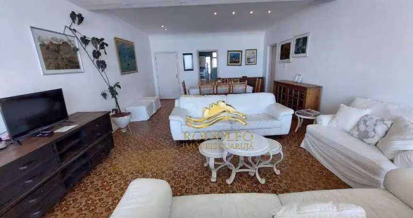 Guarujá praia das pitangueiras vista mar 5 dormitórios 216m² serviço de praia