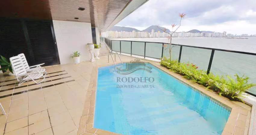 Guarujá astúrias altissimo padrao 4 suítes, piscina e sauna no apartamento privativas, 4 vagas.
