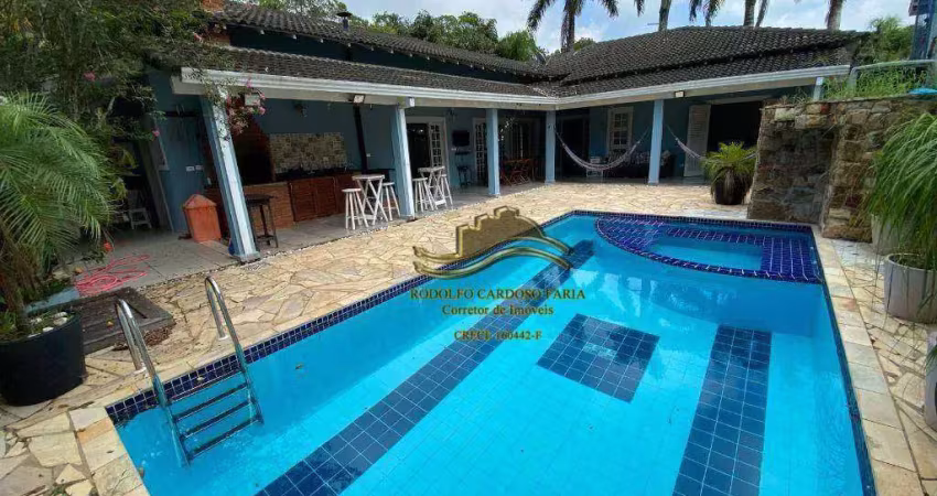 Guarujá praia pernambunco casa 3 dormitórios 430m² área terreno piscina condomínio fechado