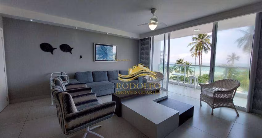 Guarujá Praia das Pitangueiras Frente Total com Vista 3 Dormitórios 55m² 2 Banheiros Sociais
