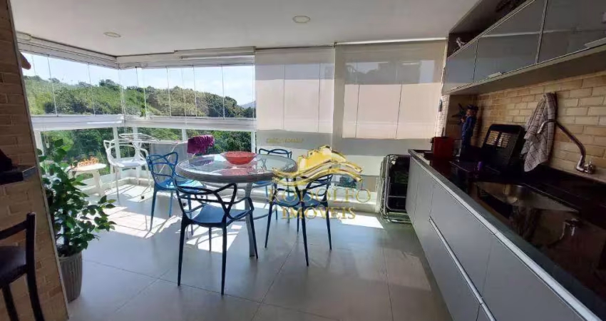 Guarujá praia das astúrias 3 suítes 2 vagas ar-condicionado piscina sauna varanda gourmet
