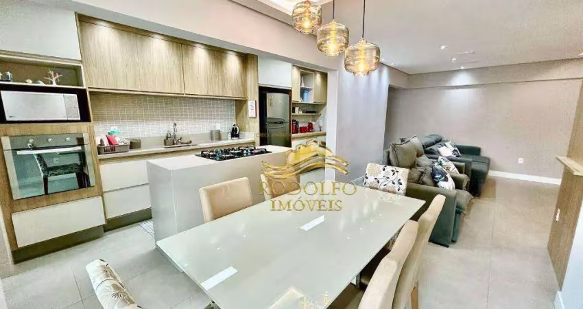 Praia Grande Praia Aviação 3 Suítes Vista Mar 2 Vagas 120m² Piscina Quadra Poliesportiva Ar-condicionado