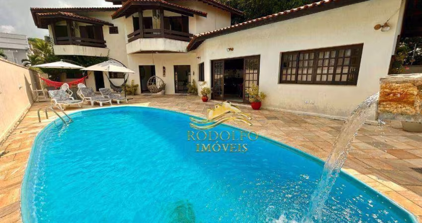 Guarujá Praia do Pernambuco Casa 5 Suítes 650m² Piscina Área Gourmet Ar-condicionado