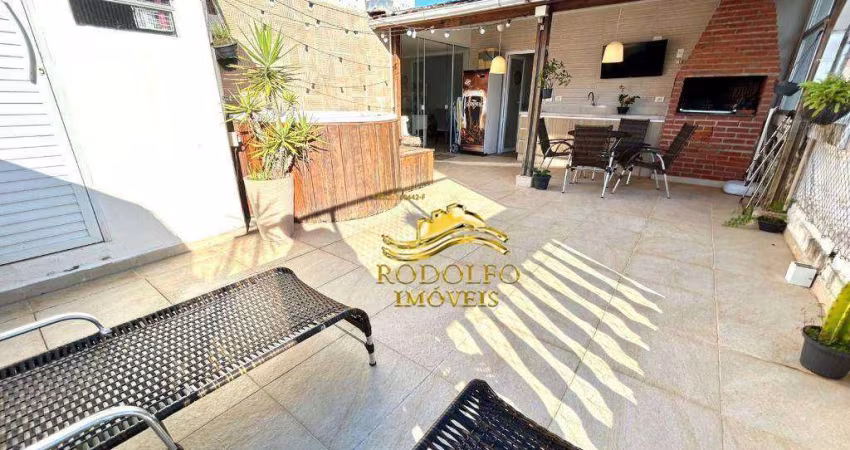Cobertura Praia das Astúrias 2 Dormitórios 130m² 1 Vaga Espaço Gourmet Jacuzzi