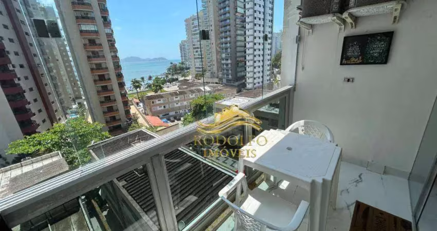 Guarujá praia das astúrias 3 dormitórios 90m²  1 vaga varanda gourmet sacada