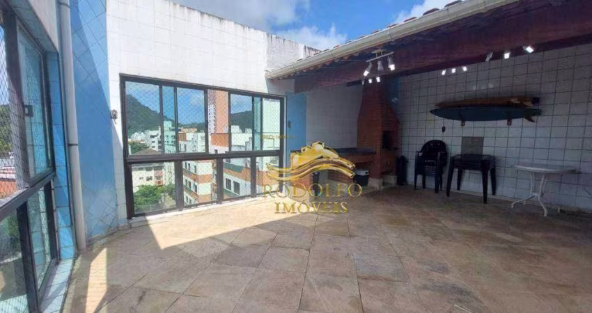 Guarujá Praia da Enseada Cobertura 3 Dormitório + Suíte de Empregada 140m² 2 Vagas Piscina Varanda Gourmet