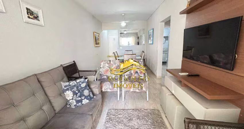 Guarujá praia das pitangueiras 2 dormitórios 85m² 1 vaga ar-condicionado serviço de praia