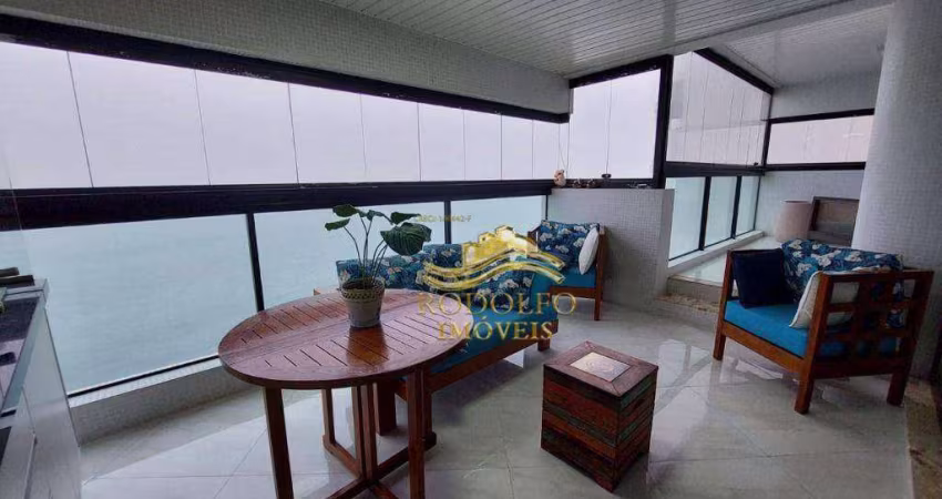 Guarujá Praia das Pitangueiras 3 Suítes 184m² 2 Vagas Vista Mar Piscina Sauna Varanda Gourmet