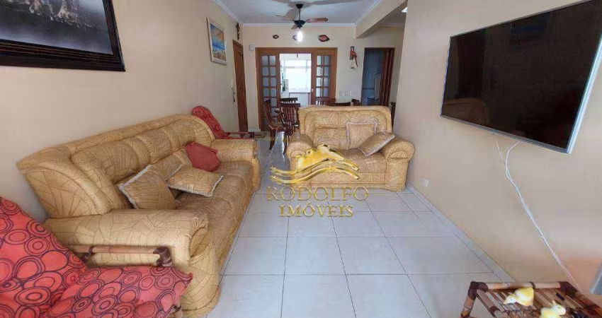 Guarujá Praia das Astúrias 3 Dormitórios Vista Mar 110m² Ar-condicionado Piscina Sauna Espaço Gourmet