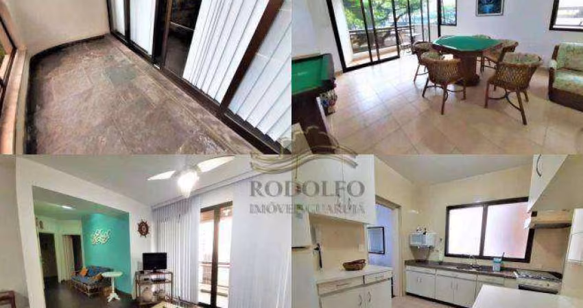 Guarujá, Praia das Pitangueiras, 3 Dormitórios Sendo 1 Suíte + Dependência de empregada, 2 Vagas!