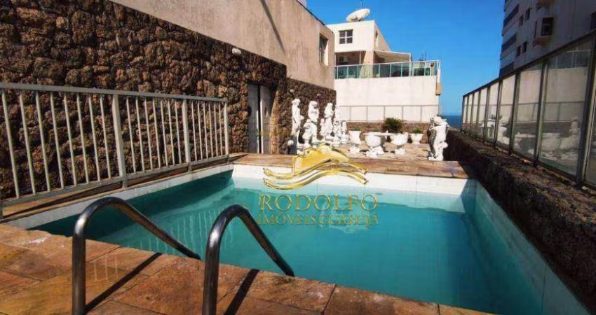 Guarujá Praia das Astúrias Cobertura Duplex Frente ao Mar com Vista 3 Suítes 255m² Piscina