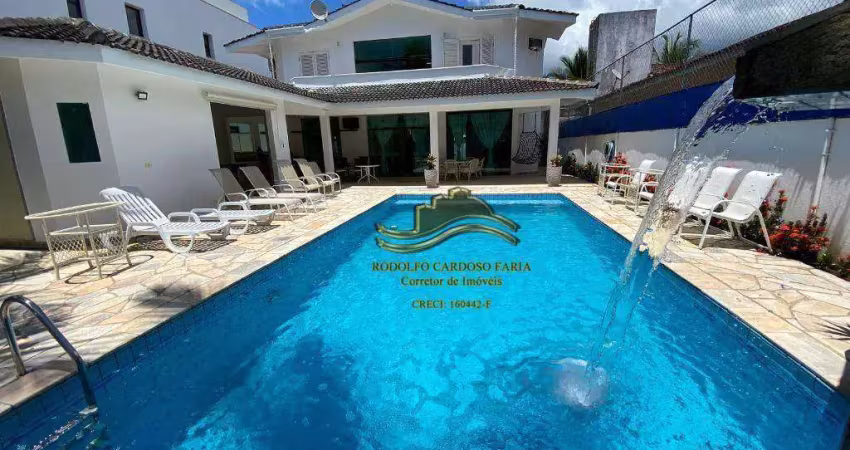 Guarujá praia do pernambuco casa 4 suítes 345m² 4 vagas piscina com cascata