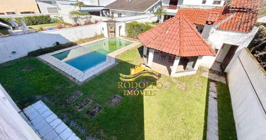 Guarujá-sp condomínio fechado acapulco casa 525m² 4 dormitórios piscina churrasqueira sacada