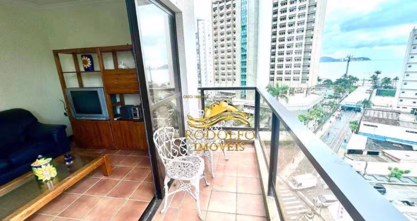 Guarujá praia das astúrias 2 dormitórios 100m² 1 vaga sacada portaria 24 horas