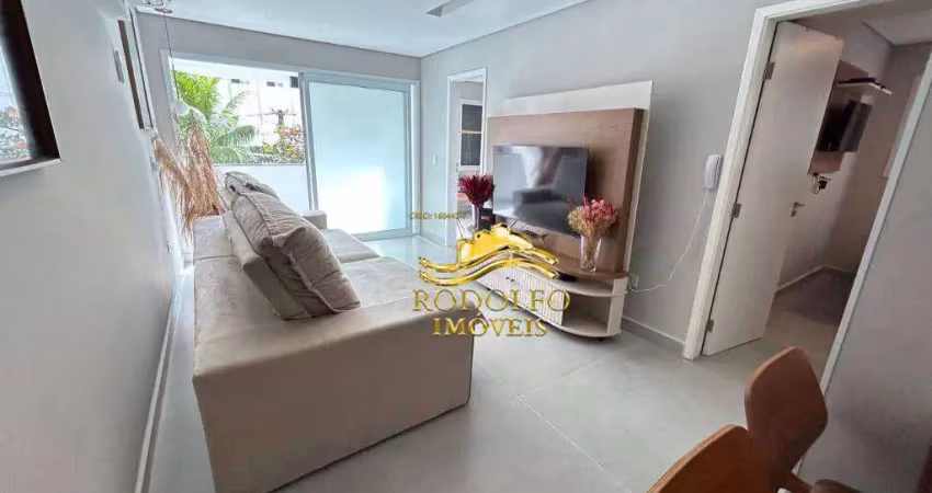Guarujá-sp praia das pitangueiras 2 dormitórios 70m² 1 vaga ar-condicionado serviço de praia salão de festas