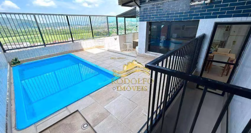 Guarujá praia das astúrias cobertura duplex 3 dormitórios 180m² 1 vaga piscina varanda gourmet sauna ar-condicionado
