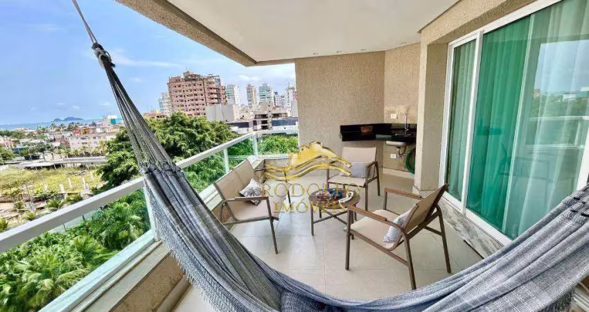 Guarujá-sp praia da enseada 3 dormitórios 100m² 1 vaga vista mar varanda gourmet piscina sauna