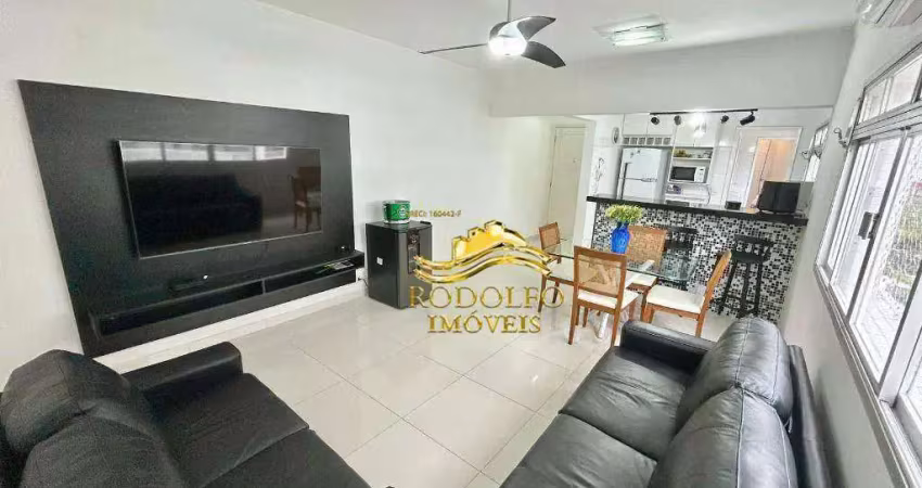 Guarujá praia das astúrias 2 dormitórios 107m² 1 vaga vista mar ar-condicionado