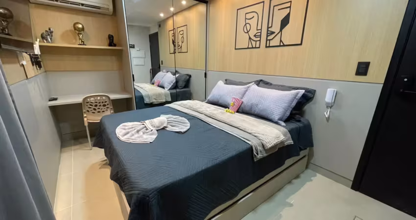 Flat mobiliado de alto padrão em ponta de campina – intermares