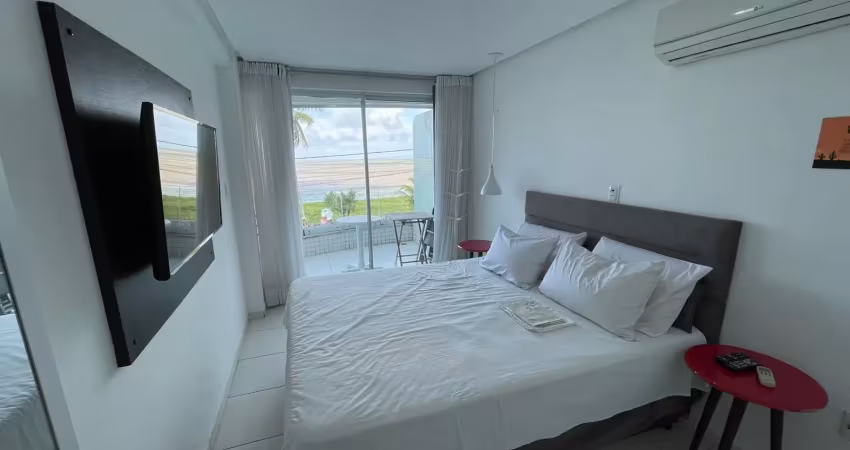 Flat mobiliado localização privilegiada - beira-mar de manaíra