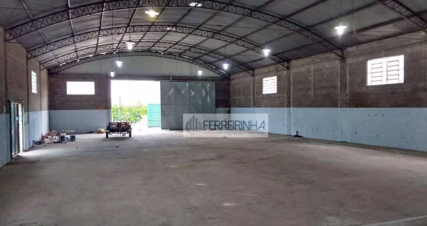 Galpão para alugar, 750 m² por r$ 15.000,00/mês - chácaras reunidas - são josé dos campos/sp