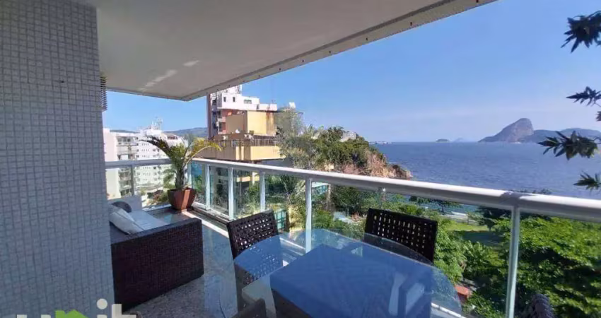 Unit imobiliária vende belíssimo apartamento 4 quartos na boa viagem - niterói