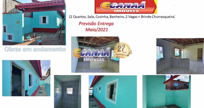 Casa com 2 quartos, Jussara, Mongaguá - R$ 234 mil, Cod: 8411