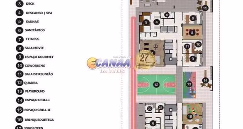 Apartamento com 3 quartos, Jardim Luciana, Mongaguá - R$ 929 mil, Cod: 11039