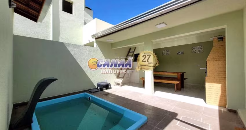 Sobrado com 2 quartos, Jussara, Mongaguá - R$ 495 mil, Cod: 12344