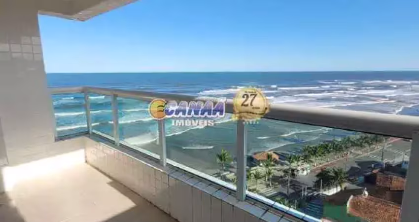 Apartamento 2 quartos, pé na areia, em mongaguá - só r$ 420 mil