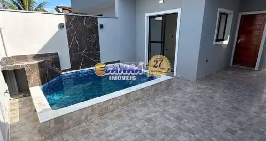 Casa nova  com 2 quartos e piscina em mongaguá! com excelente acabamento!!!