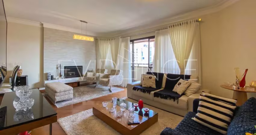 Apartamento alto padrão à venda no Tatuapé com 188 m², 4 dormitórios, 4 vagas  e VARANDA GOURMET