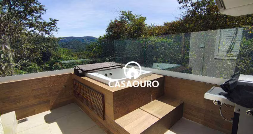Casa com 5 quartos à venda, 220 m² por r$ 1.590.000 - condomínio village royale - nova lima/mg