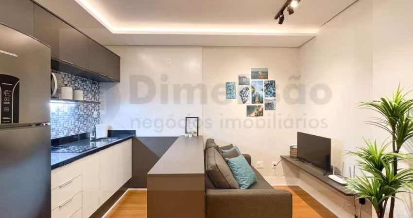 TRINDADE - Studio mobiliado com garagem a 250m da UFSC